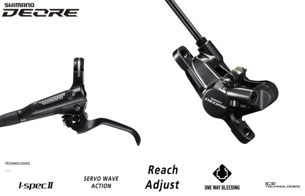 Тормоз передний, комплект, гидравлический, BL-M6000(L)/BR-M6000(F), 750 мм, SHIMANO, DEORE (черный, AM6000KLFPRX075)