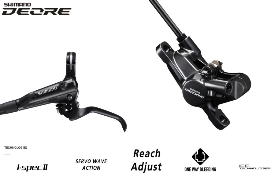 Тормоз передний, комплект, гидравлический, BL-M6000(L)/BR-M6000(F), 750 мм, SHIMANO, DEORE (черный, AM6000KLFPRX075)