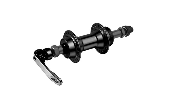 Втулка задняя алюминиевая, под трещотку, V-Brake, эксцентрик, 32 отв., ось M10x135х145 мм, WZ-201RQR (черный, 1RHAAB100728)