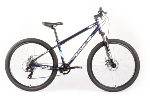Велосипед FORWARD SPORTING SX 29 (29" 8 ск. рост. 17") 2025, темно-синий/белый, НФ-00000834