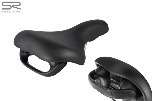Седло комфорт 250x210 мм "Selle Royal" OFO с ручкой (RSAOFOSR001)