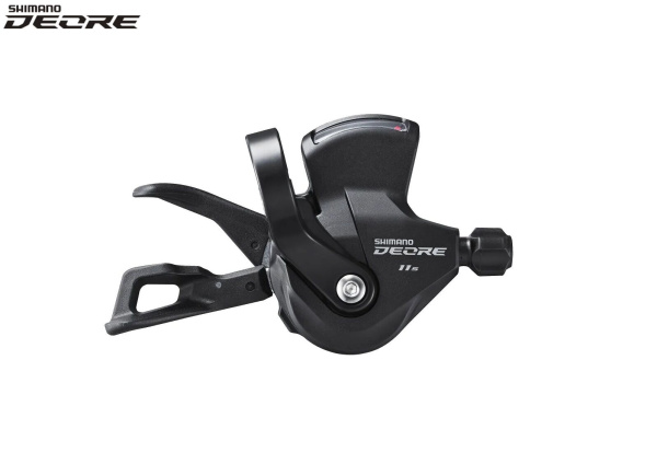 Рукоятка переключения передач правая SHIMANO DEORE SL-M5100-R, манетка/шифтер, 11 скор., RAPIDFIRE PLUS, с индикатором, Black (KSLM5100RA)