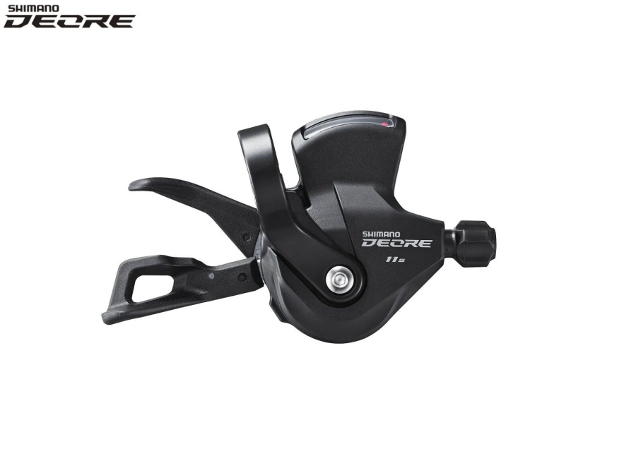 Рукоятка переключения передач правая SHIMANO DEORE SL-M5100-R, манетка/шифтер, 11 скор., RAPIDFIRE PLUS, с индикатором, Black (KSLM5100RA)