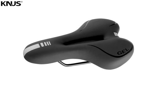 Седло KNUS, MTB Series, DS-819-2, 275х160 мм, с гелевыми вставками, с вент. отверстием (УТ00030536)