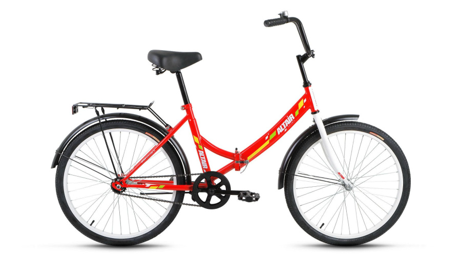 Велосипед ALTAIR CITY 24 (24" 1 ск. рост 16" скл.) 2016-2017 (красный, RBKT7YF41005)