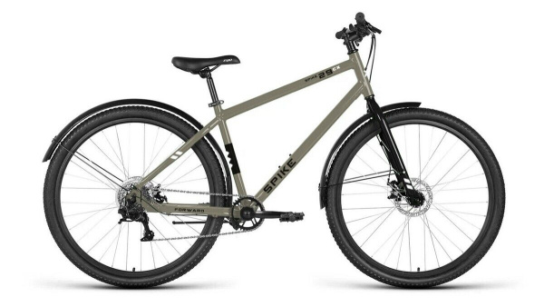Велосипед FORWARD SPIKE CX 29 (29" 8 ск. рост. 18") 2026, серо-коричневый, SPRT26F0081