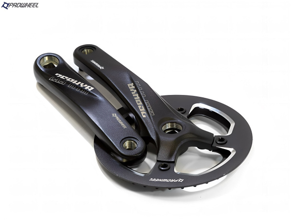 Комплект шатунов (система) PROWHEEL, алюминиевые шатуны 170 мм, SQR, 9/16, 8S/9S, 38T, 104 BCD, Chainline: 70, ZEPHYR-238A, Black (УТ00025636)