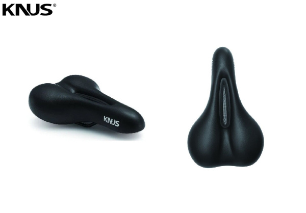 Седло KNUS, MTB Series, KS-8016, 265х168 мм, с вент. отверстием (черный, УТ00028299)