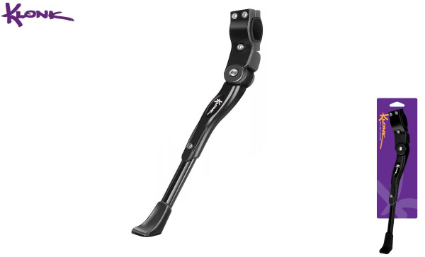 KLONK Подножка 24"-29" алюминиевая телескопическая боковая, крепление на перо, KLK-23001, Black