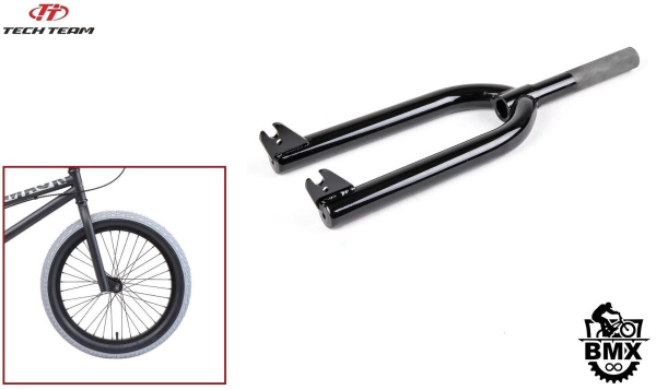 Вилка BMX 20" шток: 25.4x28.6x161 мм, под якорь, (Mack, Goof, Step One) STEEL (черный) NN005619
