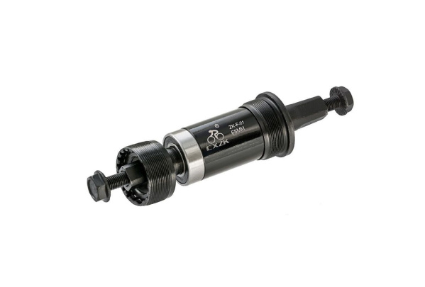Каретка-картридж BB AXLE SET, промподшипники, чашки стальные, SQR, 68 мм, 116 мм, ZG-1020, CXZK (УТ00021971)