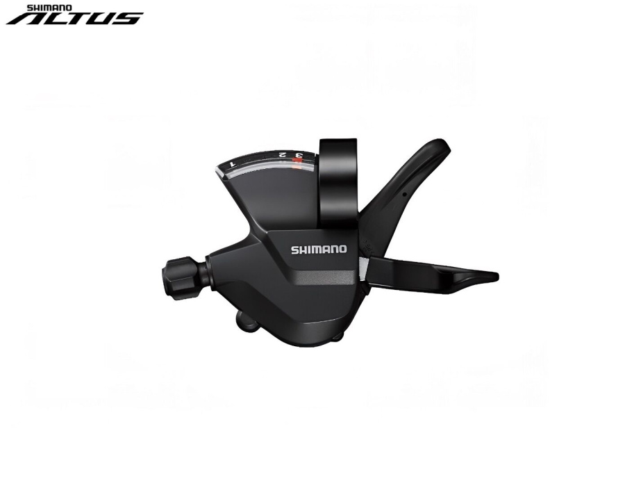 Рукоятка переключения передач левая SHIMANO ALTUS SL-M315, манетка/шифтер, 3 скор. (черный, ASLM315LB)