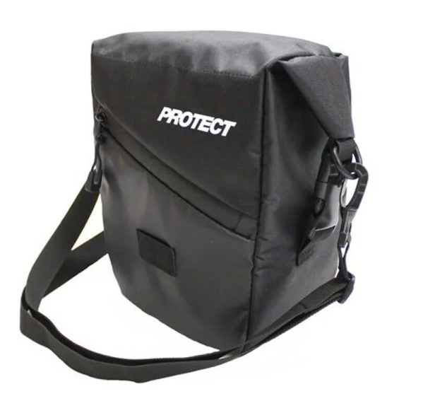 Велосумка на руль, р-р 20х22,5х10,5 см, цвет черный, PROTECT™ (555-601)