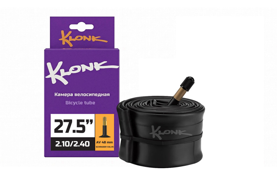 Камера 27,5x2,10/2,40 бутил, авто-ниппель, A/V-48 мм, KLONK (УТ00032675)