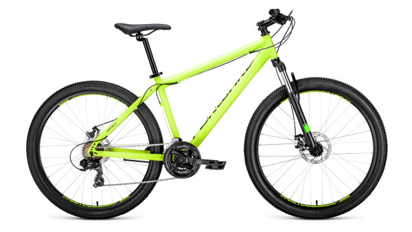 Велосипед FORWARD SPORTING 27,5 2.0 disc (27,5" 21 ск. рост 19") 2018-2019 (зеленый, RBKW9MN7Q022)