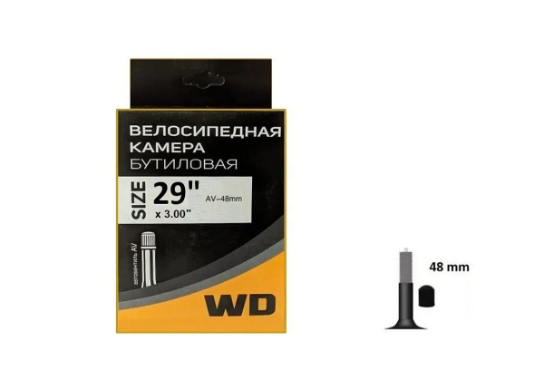Камера 29x2,50/3,00 бутил, авто-ниппель, A/V-48 мм, WANDA