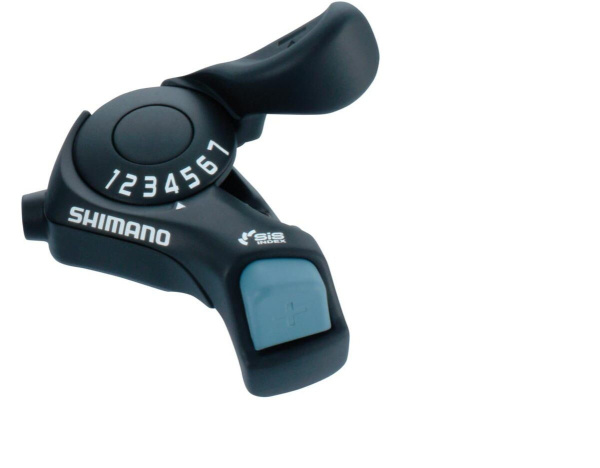 Рукоятка переключения передач правая SHIMANO TOURNEY TX30-7R, триггер, 7 скор. (черный, ASLTX30R7AT)