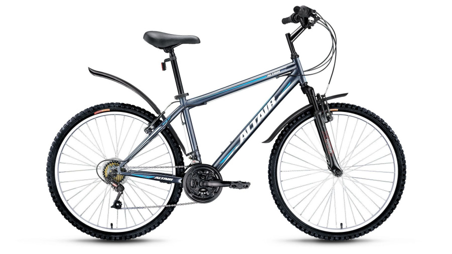 Велосипед ALTAIR MTB HT 26 2.0 (26" 18 ск. рост 15") 2015-2016 (серый, RBKT6MN6P003)
