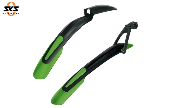 SKS Комплект крыльев 29" MTB "SHOCKBLADE / X-BLADE", быстросъемные, зелёный спойлер (SKS_11607)