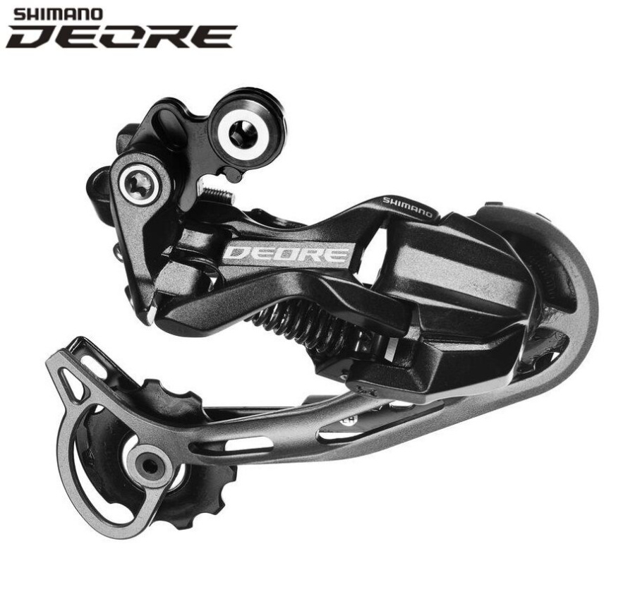 Переключатель задний SHIMANO DEORE, RD-M592, 9 скор., крепление (на болт) под петух, SHADOW, SGS (KRDM592SGS)