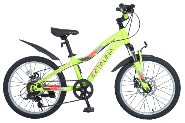 Велосипед TECH TEAM Katalina 20 disc (20" 7 ск. рост 11") желтый (NN000774)