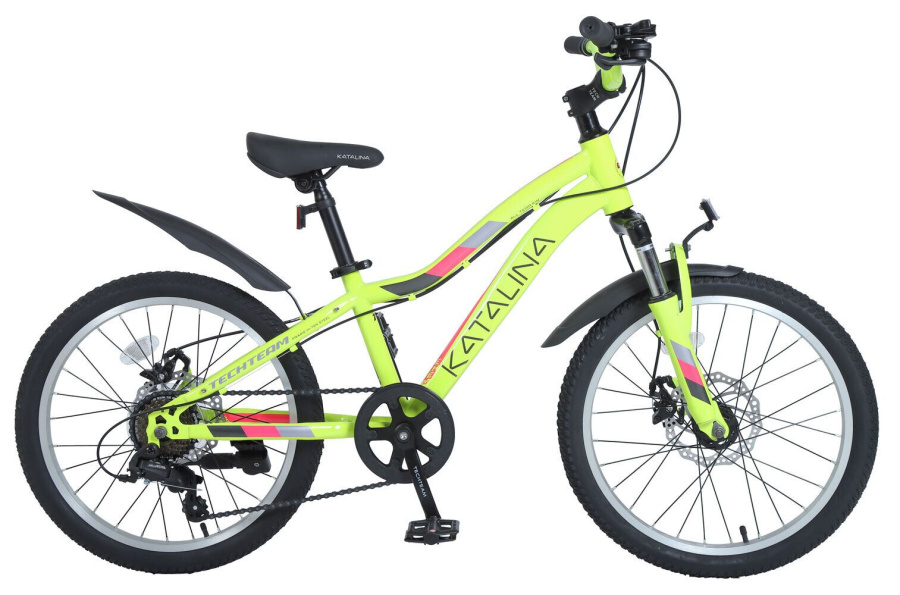 Велосипед TECH TEAM Katalina 20 disc (20" 7 ск. рост 11") желтый (NN000774)