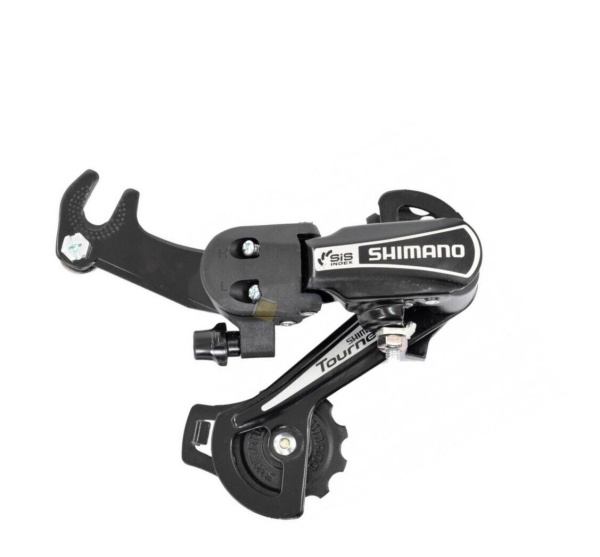 Переключатель задний SHIMANO, Tourney, RD-TY21B , 6 ск., под ось, SS(65мм), (черный, ARDTY21BSSBL)