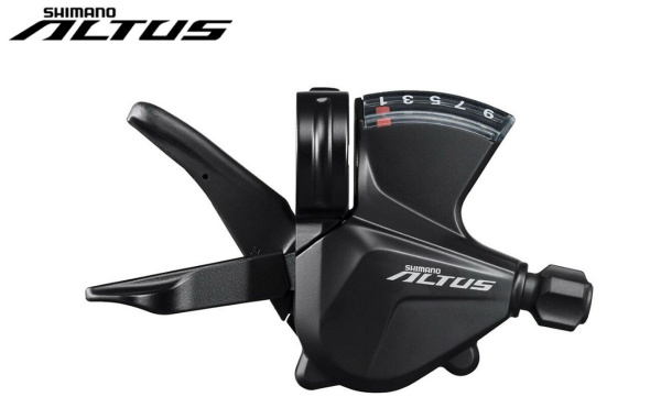 Рукоятка переключения передач правая SHIMANO ALTUS SL-M2000, шифтер, 9 скор. (черный, ASLM2000RA)