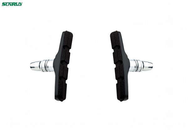 Тормозные колодки 70 мм (пара) V-Brake, BS-26, двухкомпонентные, SUNRUN, (УТ00025849)