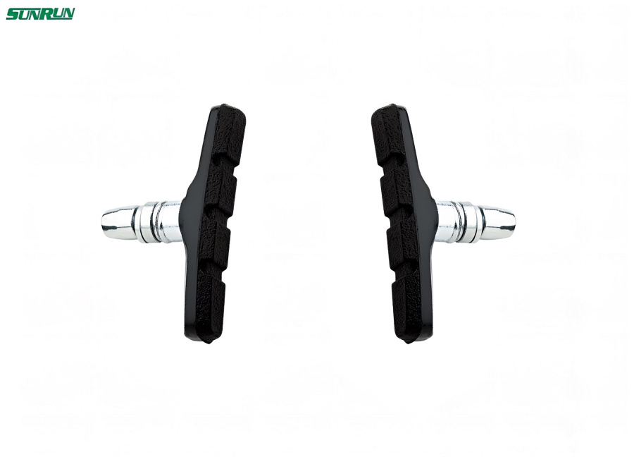 Тормозные колодки 70 мм (пара) V-Brake, BS-26, двухкомпонентные, SUNRUN, (УТ00025849)