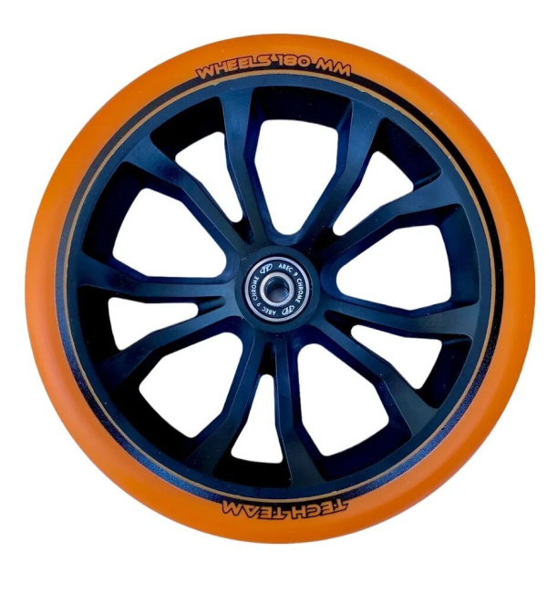 Колесо для самоката 180 мм в сборе с подшипниками ABEC 9, TT Orange (NN009902)