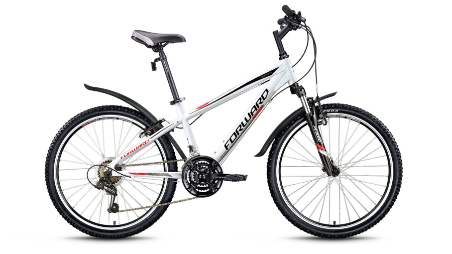 Велосипед FORWARD TWISTER 1.0 (24" 18 ск. рост 14") 2016-2017 (белый, RBKW7164P003)
