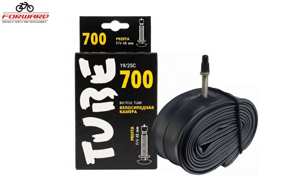 Камера 700x19/25C бутил, Presta Valve, F/V-48 мм, TUBE, Forward (УТ00030245)
