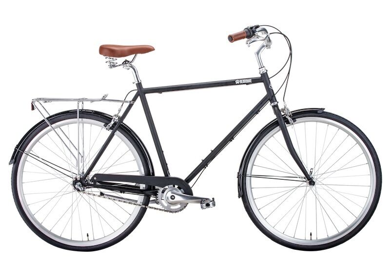 BEARBIKE London (700C 3 ск. рост. 540 мм) черный матовый, 1BKB1C183008