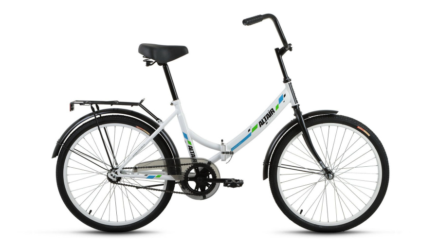 Велосипед ALTAIR CITY 24 (24" 1 ск. рост 16" скл.) 2016-2017 (белый, RBKT7YF41003)