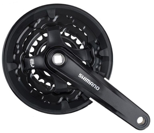 не исп. Комплект шатунов (Система), SHIMANO, TY301, 170мм, Кв, 42/34/24, с защитой (черный, AFCTY301C244CL)