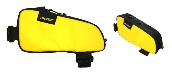 Велосумка Feedbag на раму, серия Bikepacking, 21х10х5 см, цвет желтый, PROTECT™ (555-655)