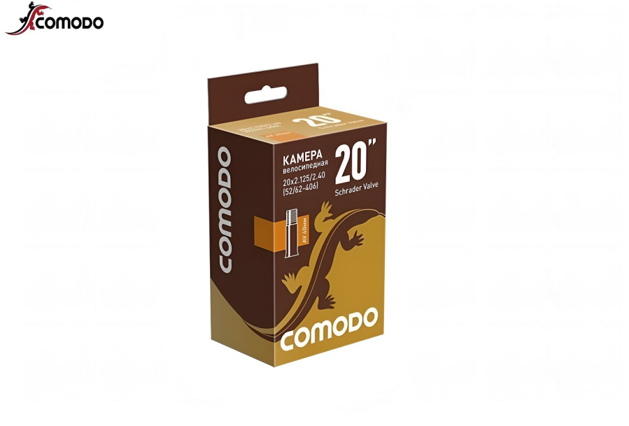 Камера 20x2,125/2,40 бутил, авто ниппель A/V-40 мм, COMODO (УТ00030761)