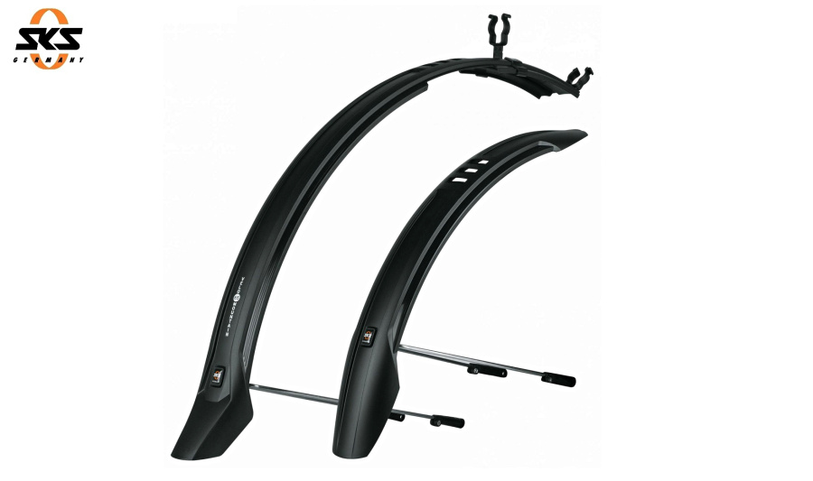 Комплект крыльев 29" MTB SKS "Velo 65 Mountain 29", шир. 65 мм с U-образными держателями, черный (SKS_11471)