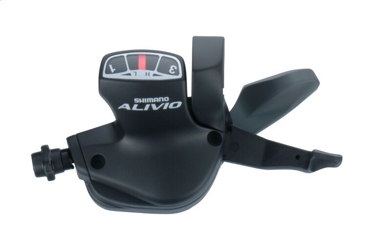 Рукоятка переключения передач, левая, SHIMANO, ALIVIO, SL-M410, 3 скор., Шифтер (ASLM410LB)