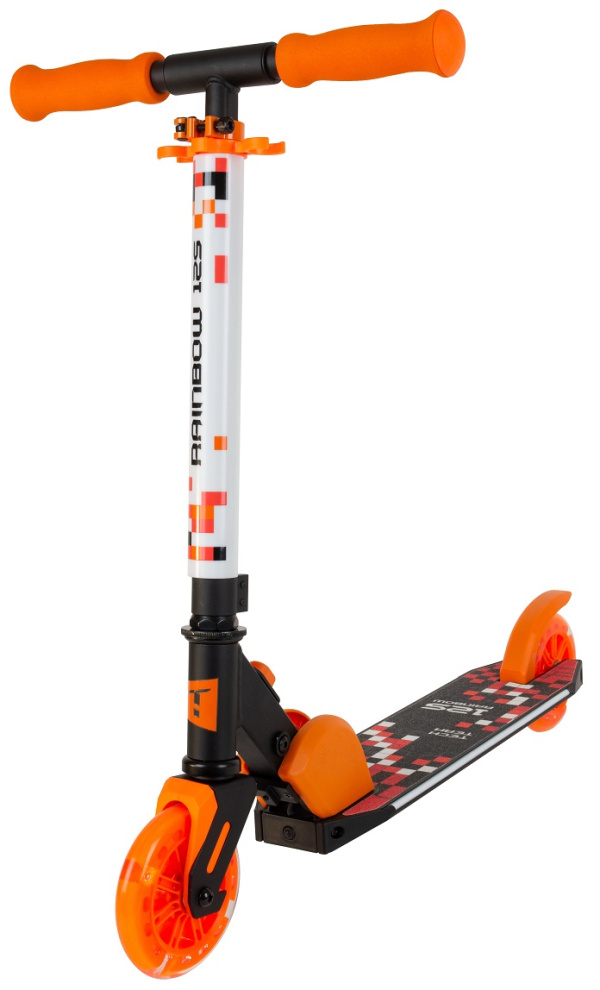 Самокат Tech Team Rainbow 125 black/orange (1/4, NN013794)