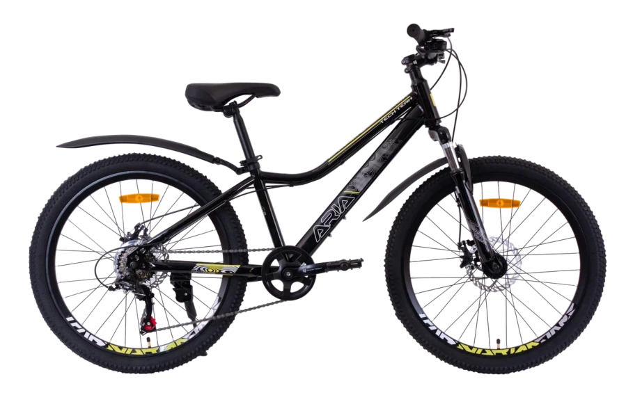 Велосипед TECH TEAM ARIA 24 disc (24" 7 ск. рост 13") чёрный (NN013519)