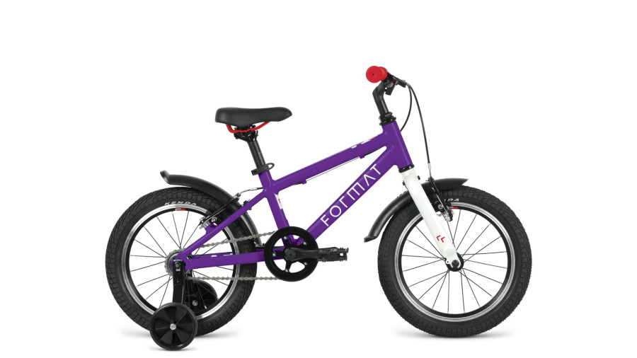 Велосипед FORMAT Kids 16 (16" 1 ск.) 2022, фиолетовый, RBK22FM16528