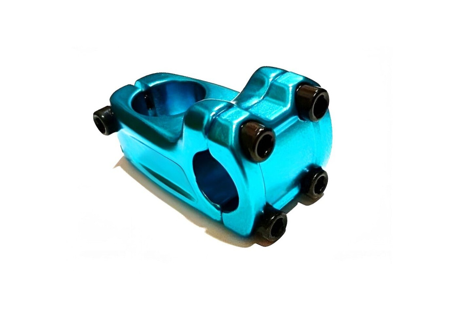 Вынос руля MX-625-5/8 ISO-M, BMX алюминиевый нерегулируемый безрезьбовой, под руль 22.2, уол 0, длина 48 мм, высота 30 мм, шток 28,6 мм, ZOOM, Celadon