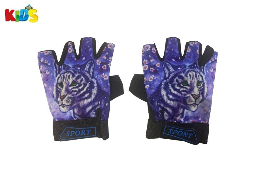Велоперчатки детские "Tiger", антискользящие, "SPORT" (SPGLOVESTGR1)