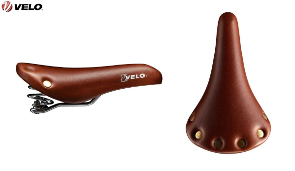Седло актив "VELO" VL-6067J, MTB Series, 281x165 мм, Vintage Brown (коричневый, VL-6067J)