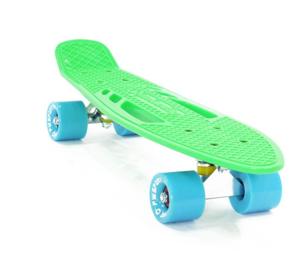 Скейтборд (Пенниборд) PWS Sidney Fish 22", Alu, ABEC-7 (зеленый/голубой, Fish37783)