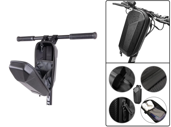 Сумка на руль самоката с жестким каркасом, влагозащищенная, NVB-02 Black (УТ00027563)