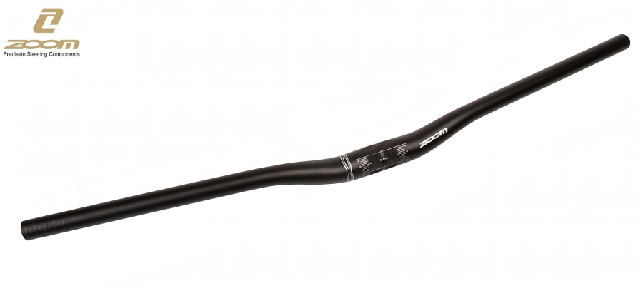 Руль ZOOM, MTB, алюминиевый AL6061-T6, баттированный, длина 680 мм, посадка Ø 31,8 мм, upsweep 5°, MTB-AL-320BT, ZOOM (черный, NN010515)