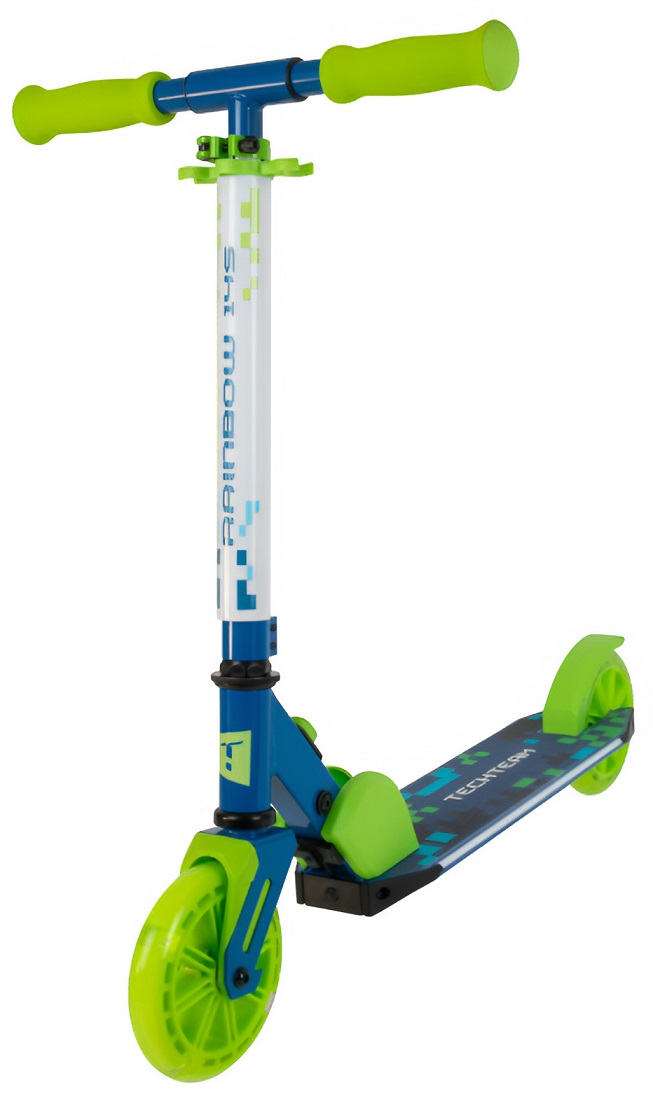 Самокат Tech Team Rainbow 145 blue/green (1/4, NN013799)